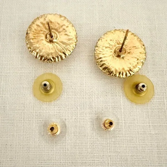 Vintage 1980s Hand Knotted Faux Pearl Necklace Set 14K GF Clasp 30in - Picture 8 of 16